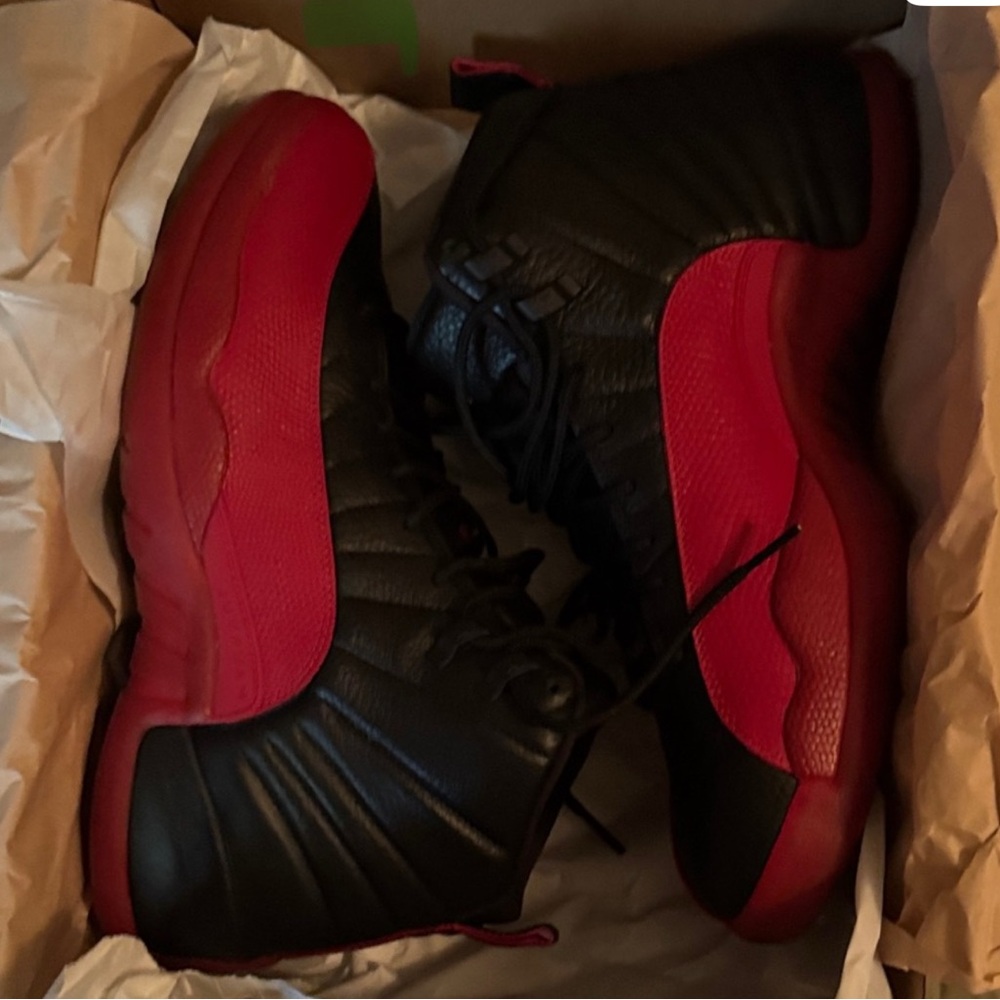 Jordan Black and Red Sneakers